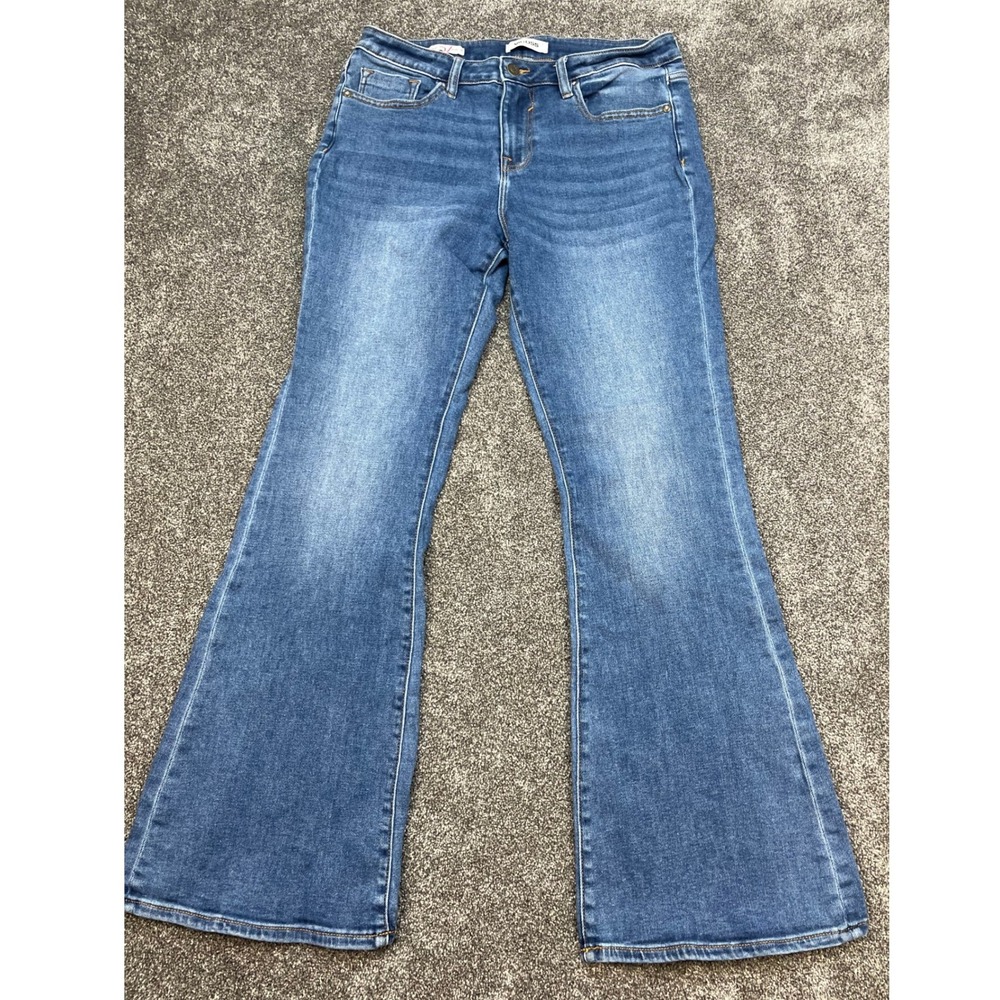 Vigoss‎ Mid-Rise Marley Bootcut Jeans Women's W28 Medium Wash Blue Denim Stretch